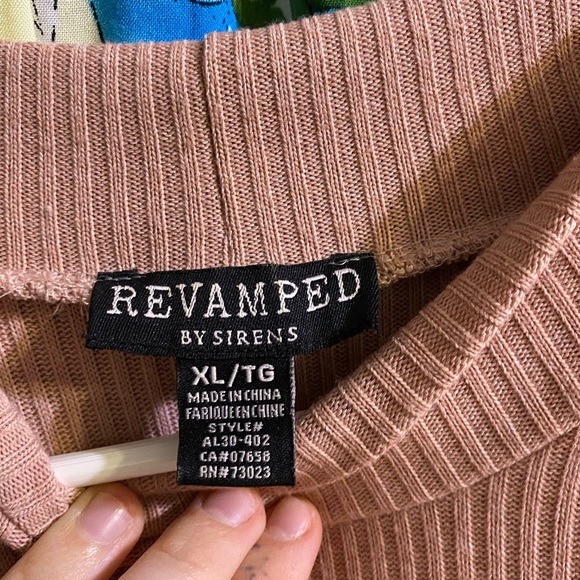 COPY - Dusty Rose Body Con Mock Neck Club Midi Dress - Picture 3 of 3